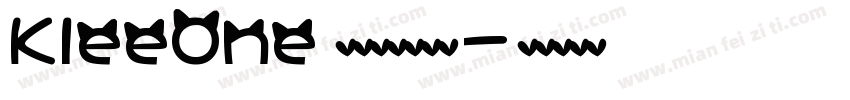 KleeOne 克利萝莉风字体字体转换